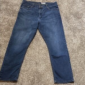 Wrangler Men's Dark Blue Relaxed Jeans